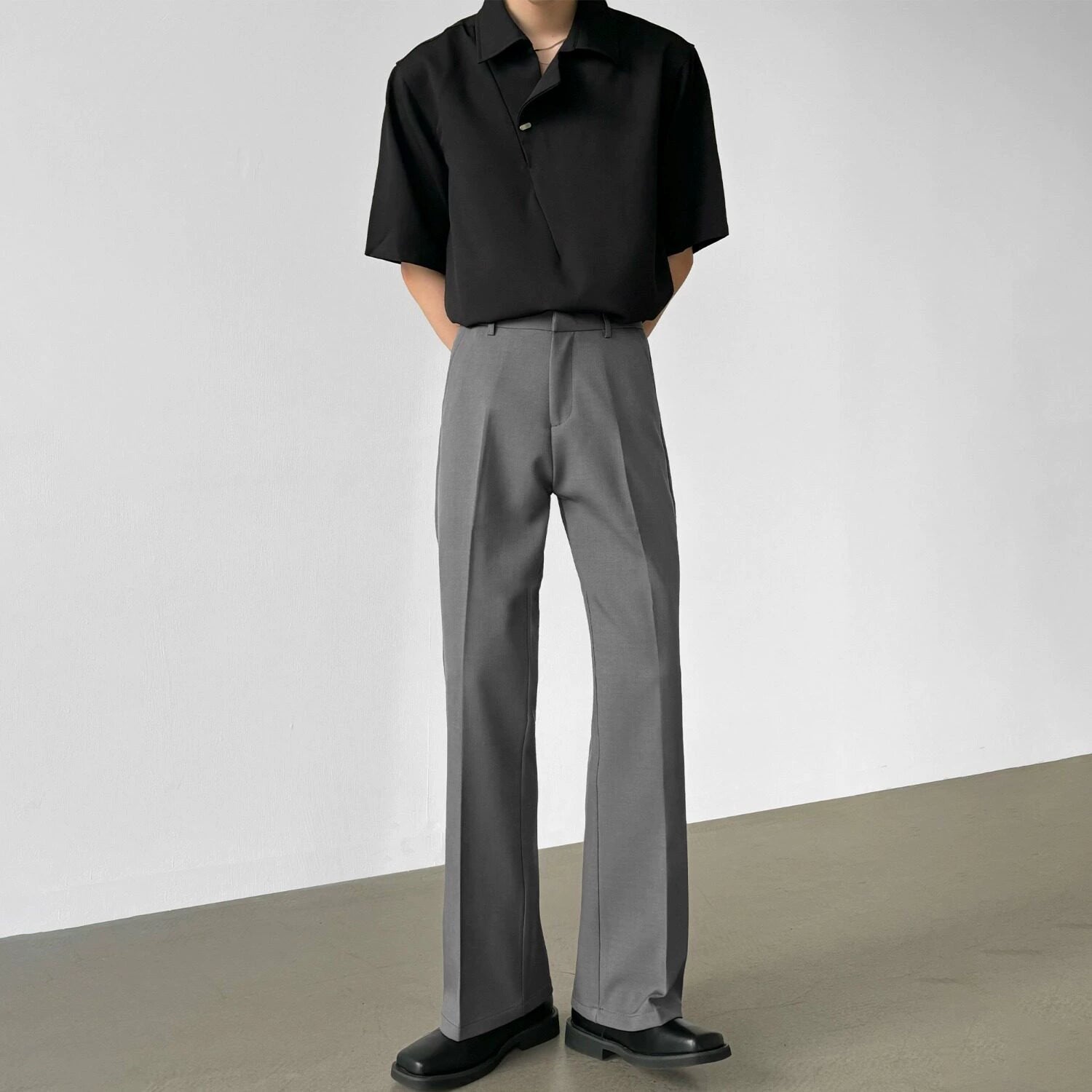 Men’s Casual Black Dress Pants
