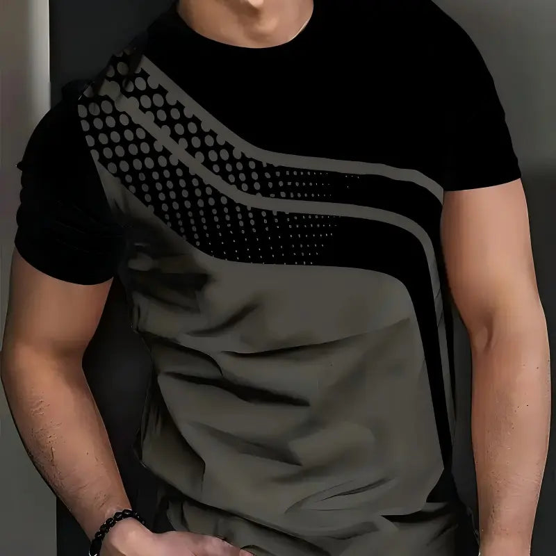 Men's Fashion Breathable Crew Neck T-Shirt