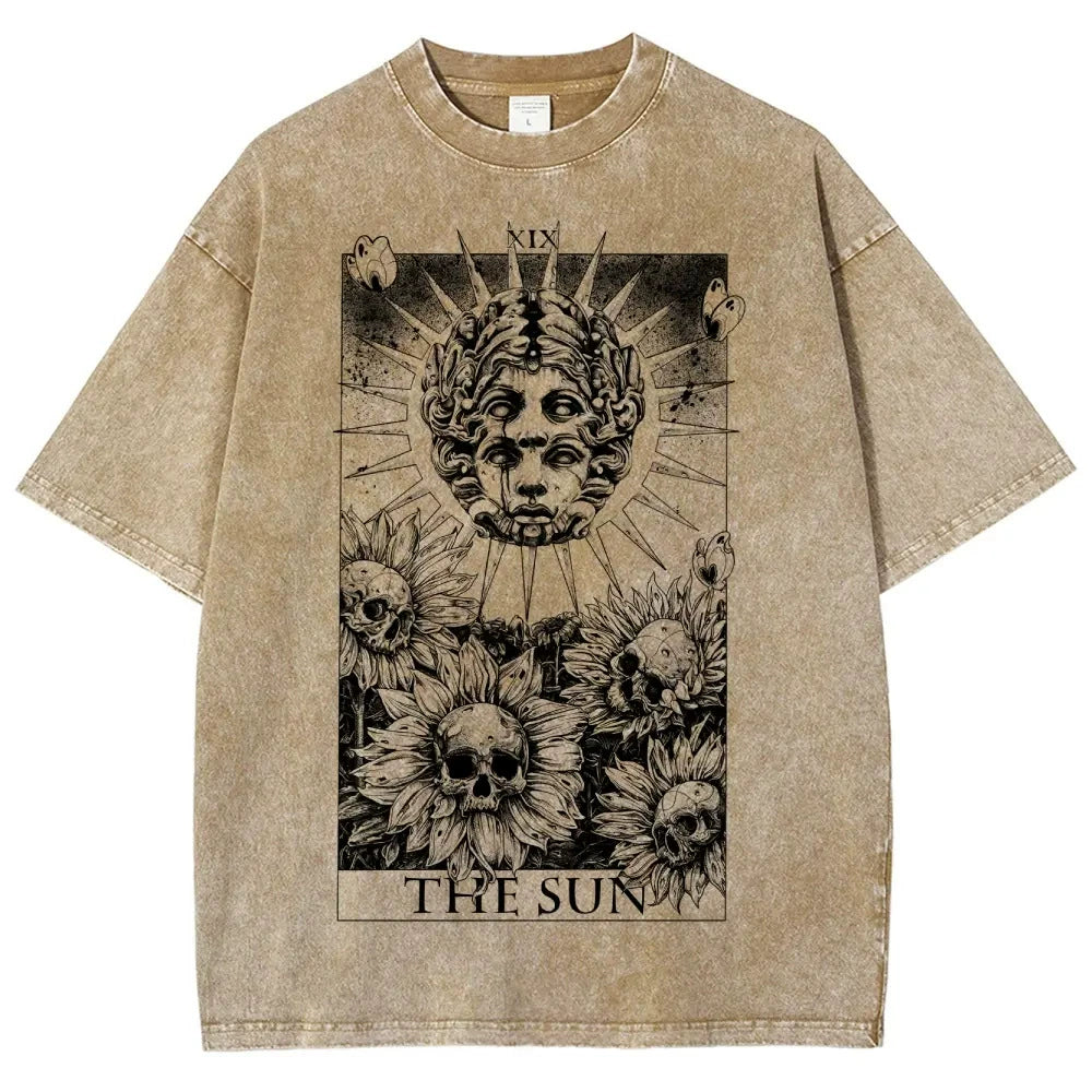 Tarot "The Devil" Washed Graphic T-Shirt