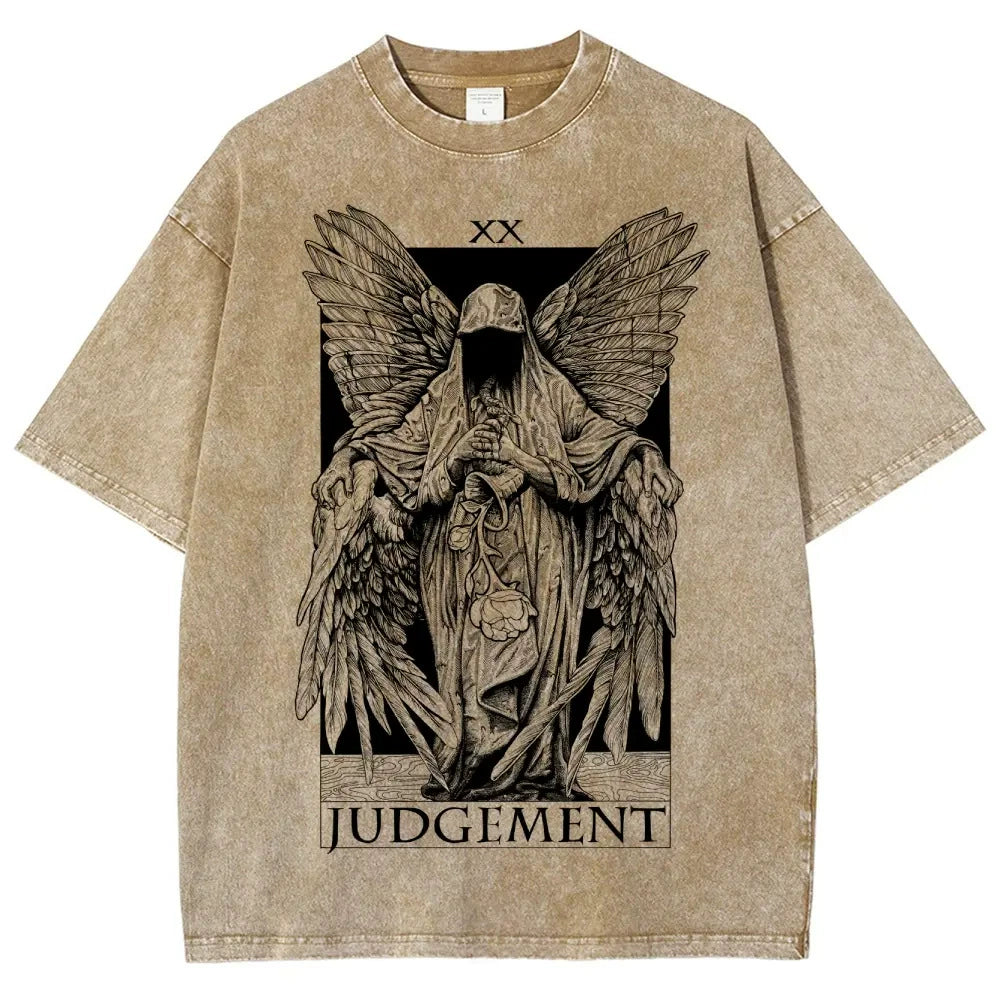 Tarot "The Devil" Washed Graphic T-Shirt