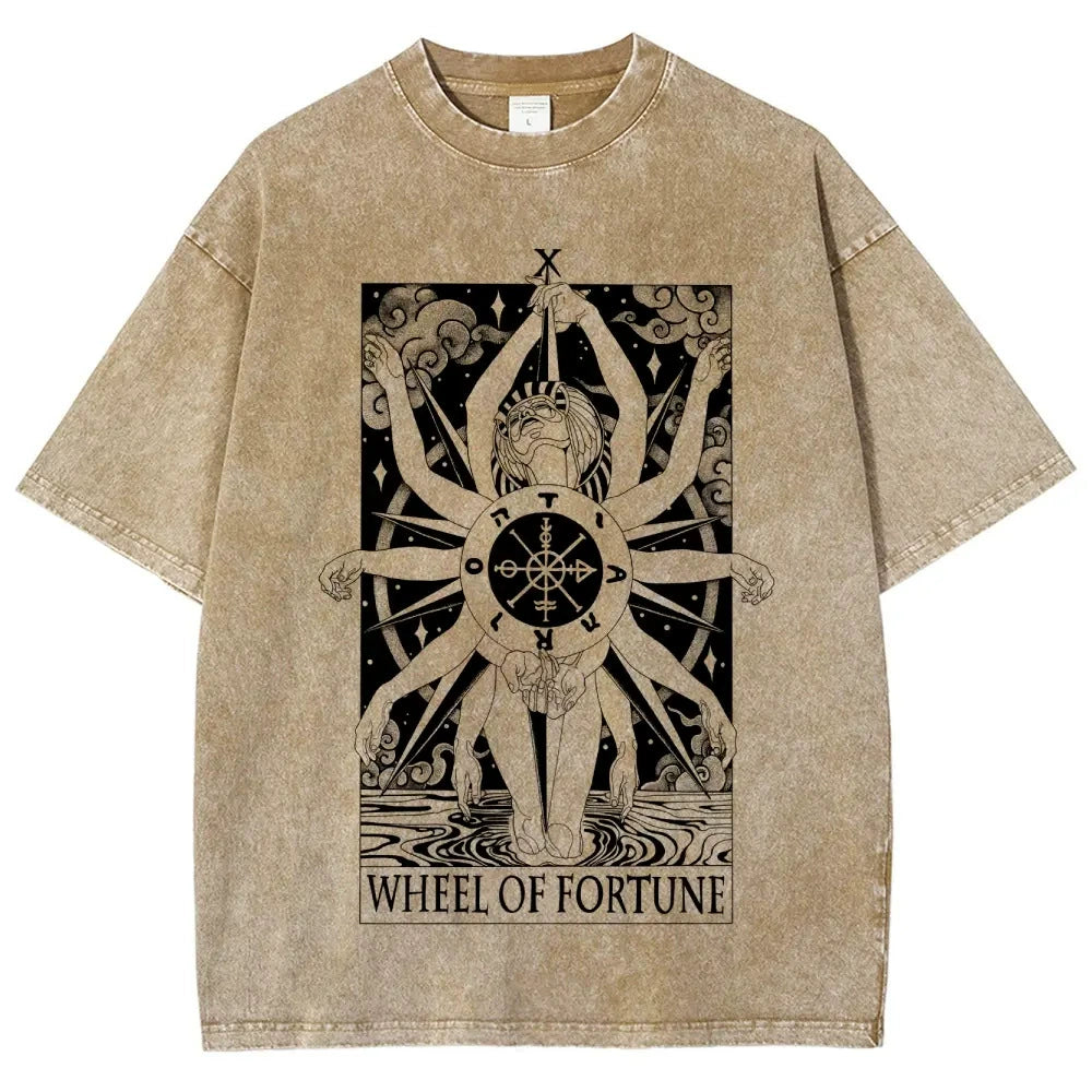 Tarot "The Devil" Washed Graphic T-Shirt