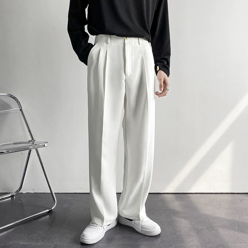 Men's Pleated Tailored Trousers