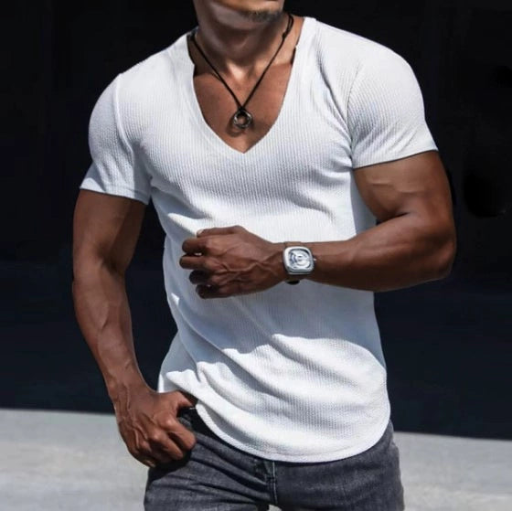 Casual V-Neck Tee for Men