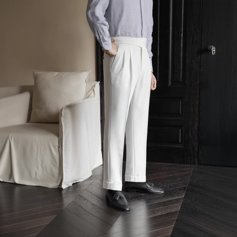 Men's Naples Straight-Leg Dress Trousers