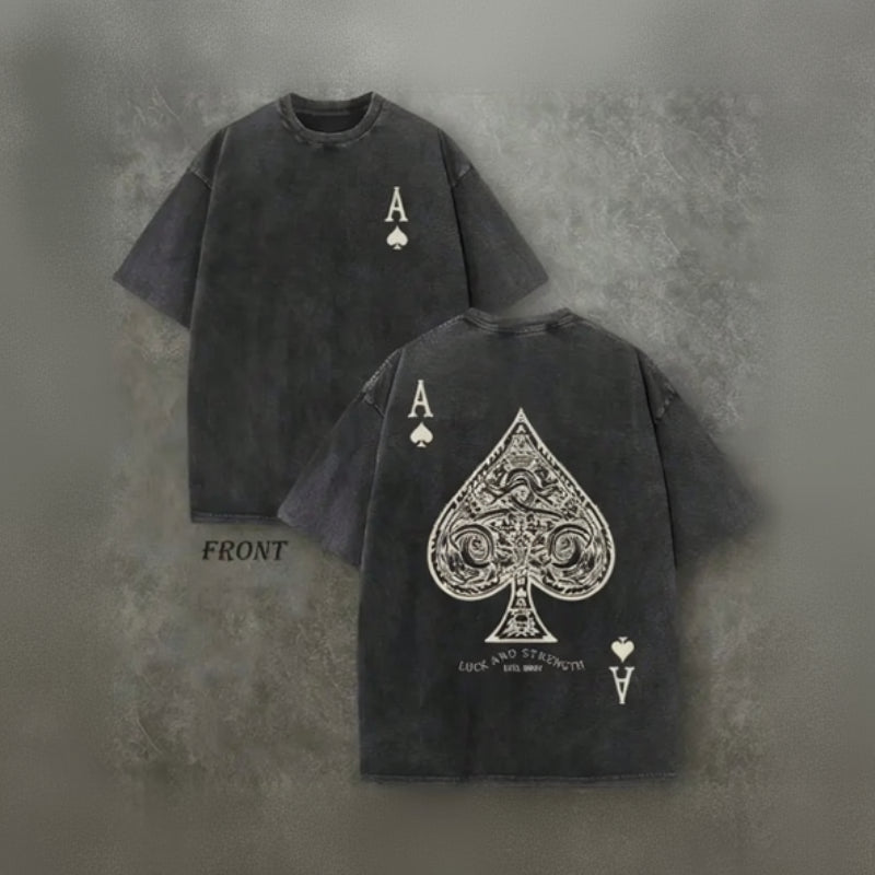 Ace of Spades Vintage Washed T-Shirt