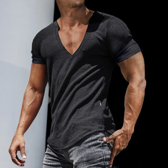Casual V-Neck Tee for Men
