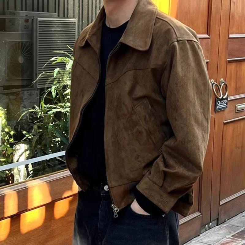 Men's Premium Brown Collar Jacket