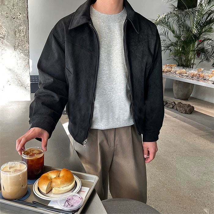 Men's Premium Brown Collar Jacket