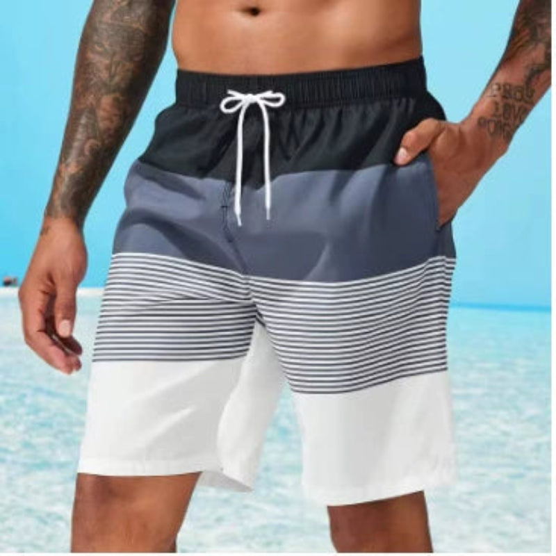 Men's Classic Striped Beach Shorts