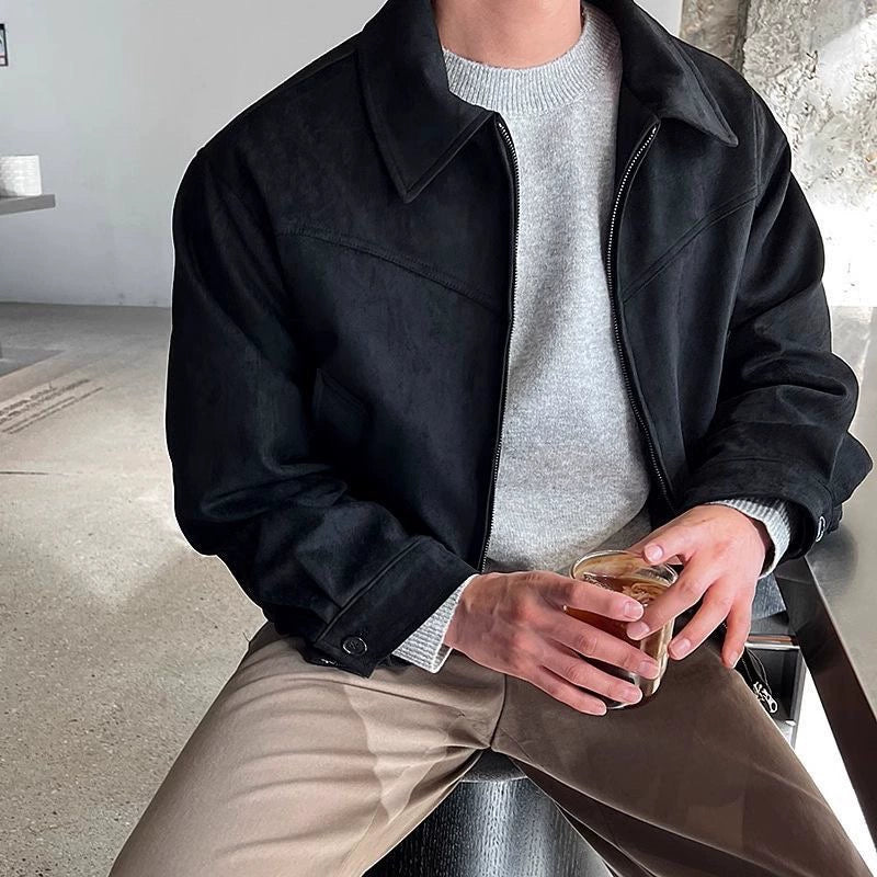 Men's Premium Brown Collar Jacket