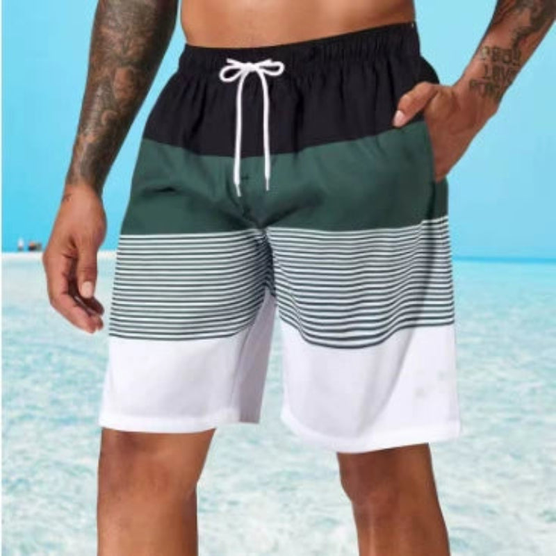 Men's Classic Striped Beach Shorts