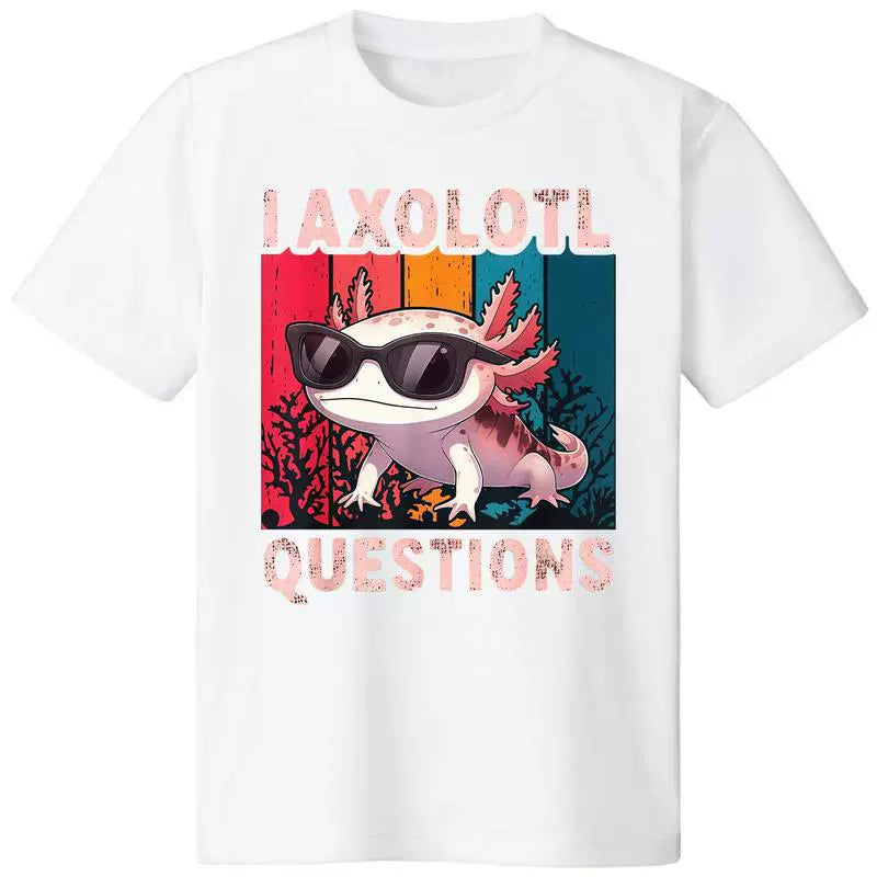 I Axolotl Questions Vintage Graphic T-Shirt