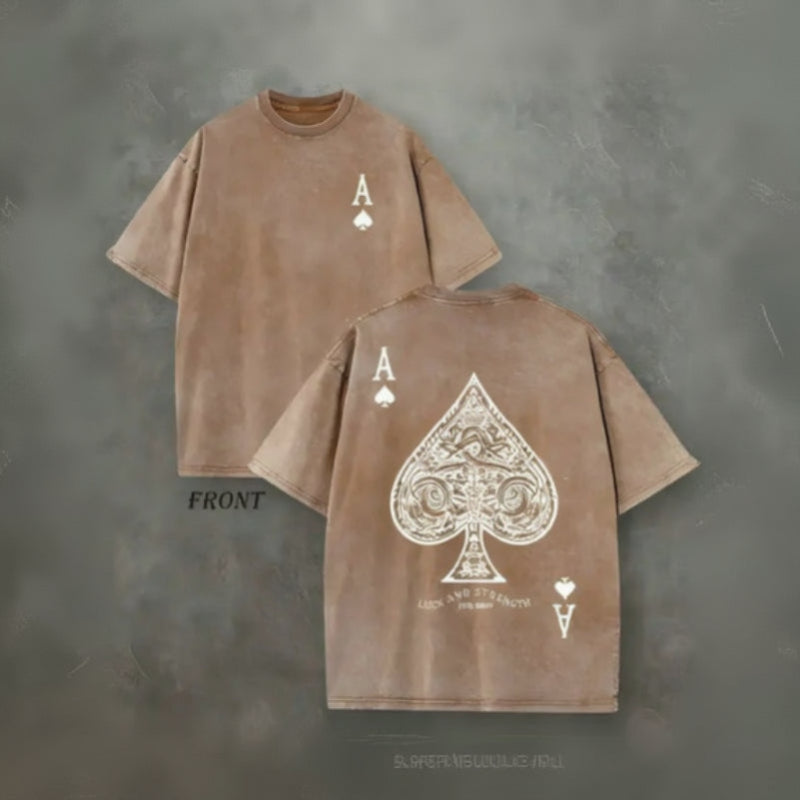 Ace of Spades Vintage Washed T-Shirt