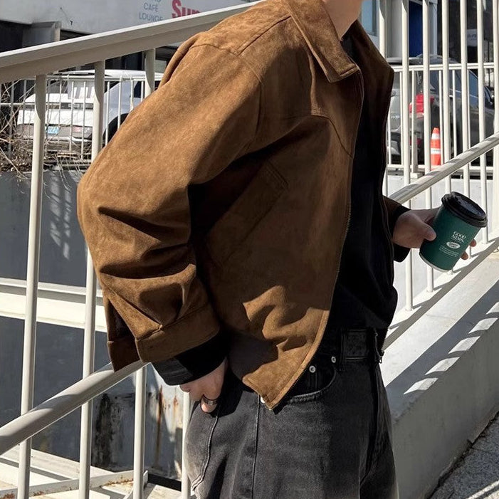 Men's Premium Brown Collar Jacket