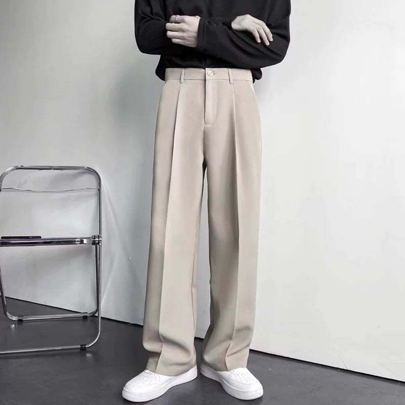 Men's Pleated Tailored Trousers