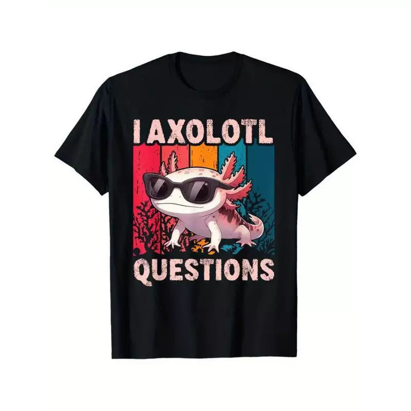 I Axolotl Questions Vintage Graphic T-Shirt