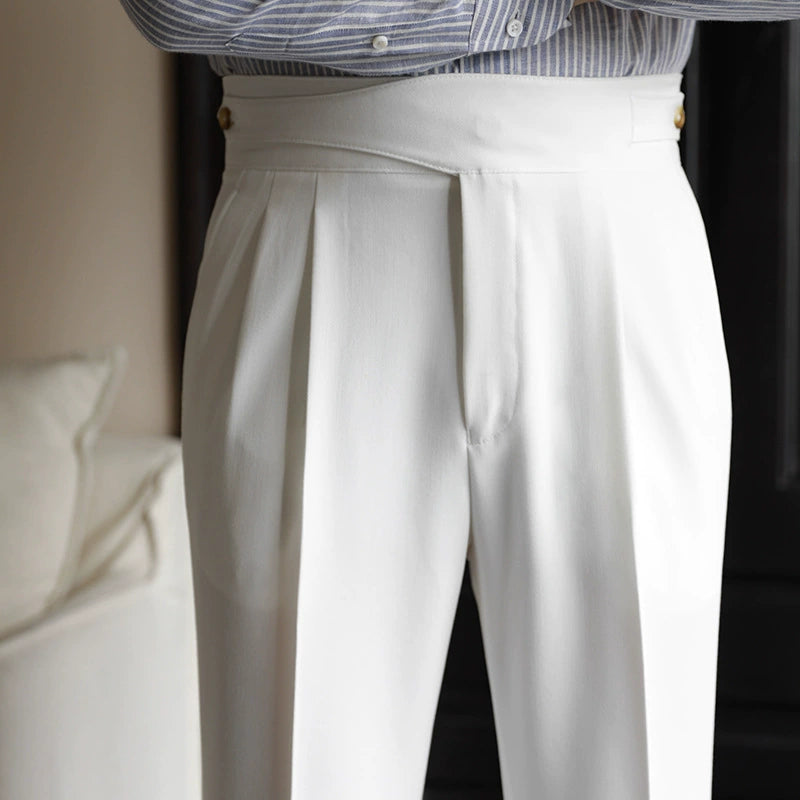 Men's Naples Straight-Leg Dress Trousers
