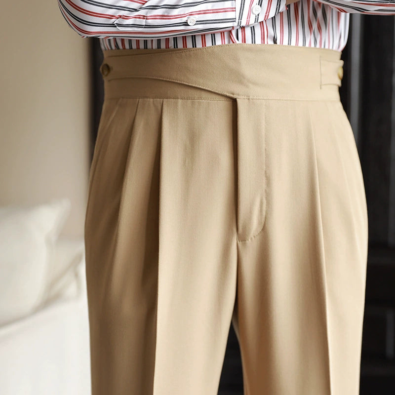Men's Naples Straight-Leg Dress Trousers