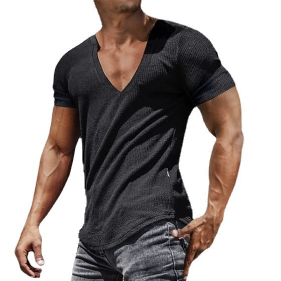 Casual V-Neck Tee for Men