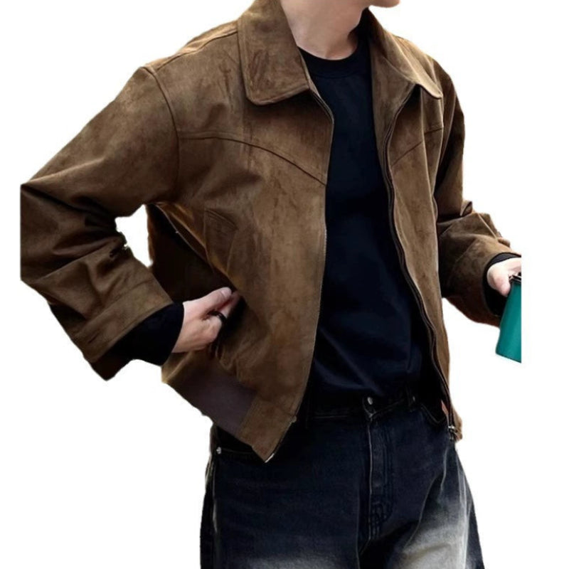 Men's Premium Brown Collar Jacket