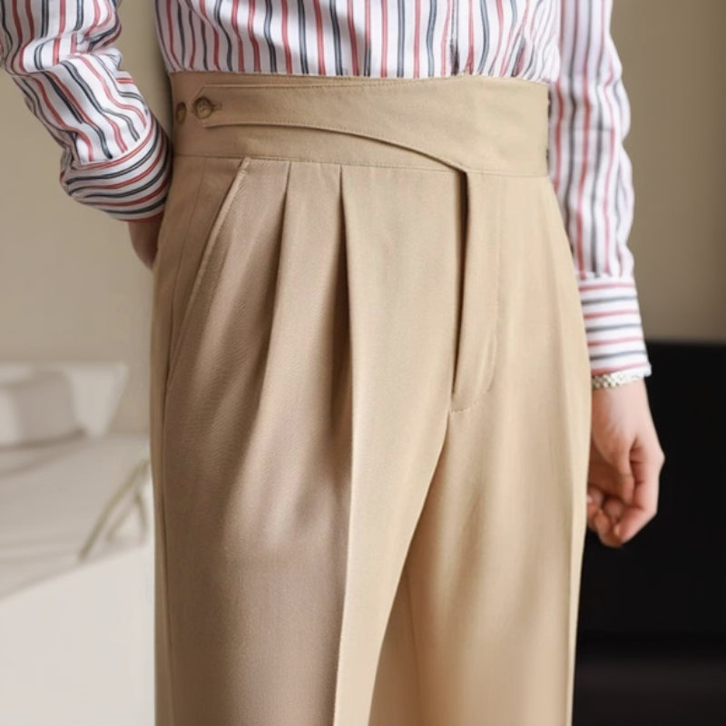 Men's Naples Straight-Leg Dress Trousers
