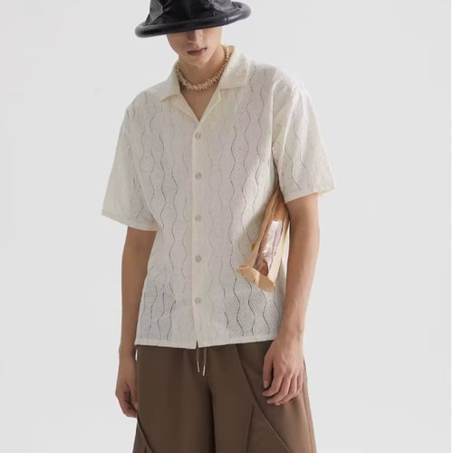 Artistic Cuban Collar Summer Shirt