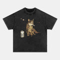 WACKY CAT Vintage Graphic T-Shirt