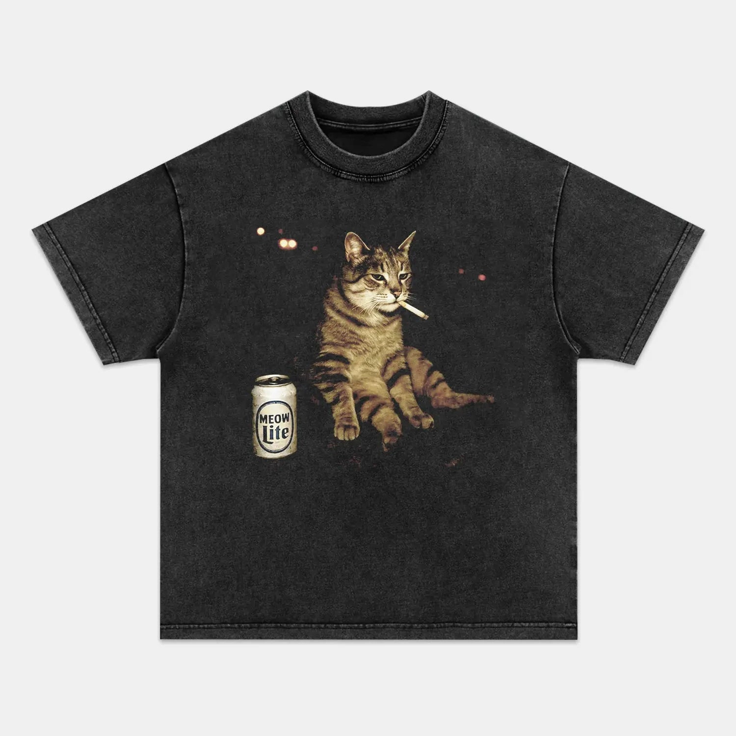 WACKY CAT Vintage Graphic T-Shirt