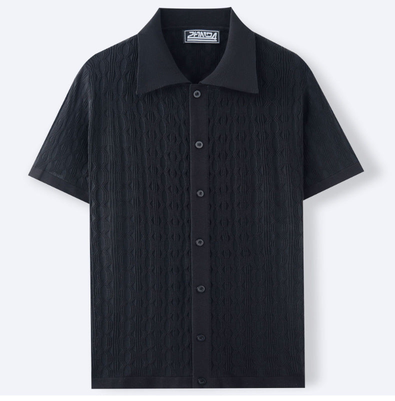 Men’s Casual Jacquard Polo