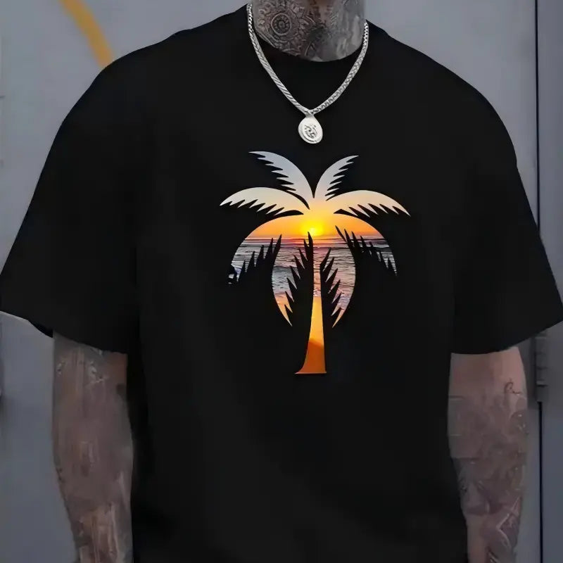 Men's Palm Tree Graphic T-Shirt