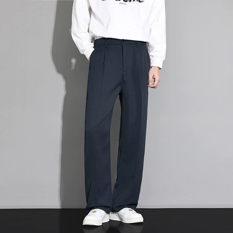 Men’s Elegant Pleated Dress Pant