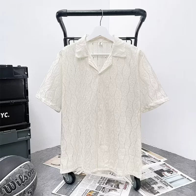 Artistic Cuban Collar Summer Shirt