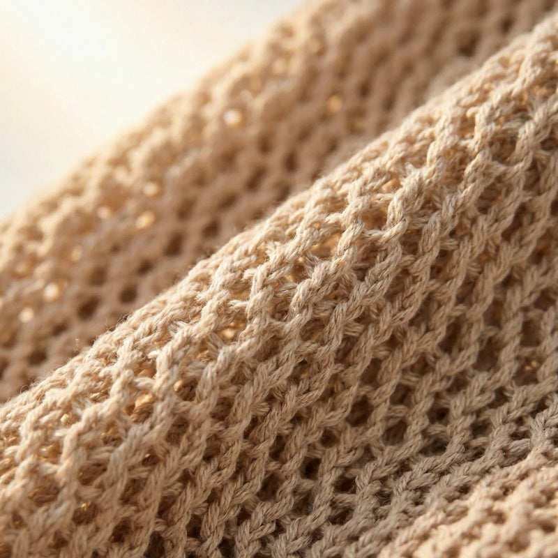 Men’s Hollow Knit Sleeveless Sweater