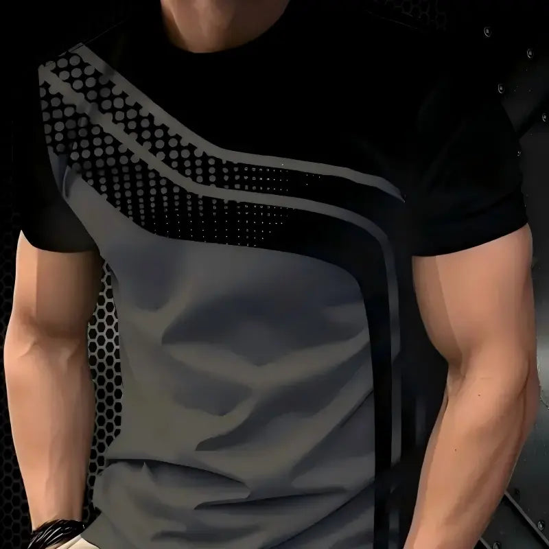 Men's Fashion Breathable Crew Neck T-Shirt