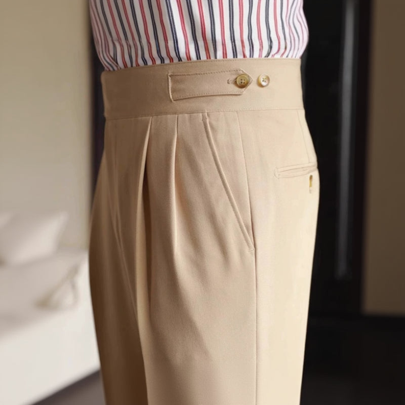 Men's Naples Straight-Leg Dress Trousers