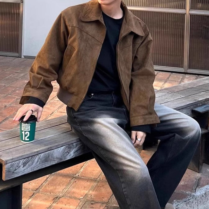 Men's Premium Brown Collar Jacket
