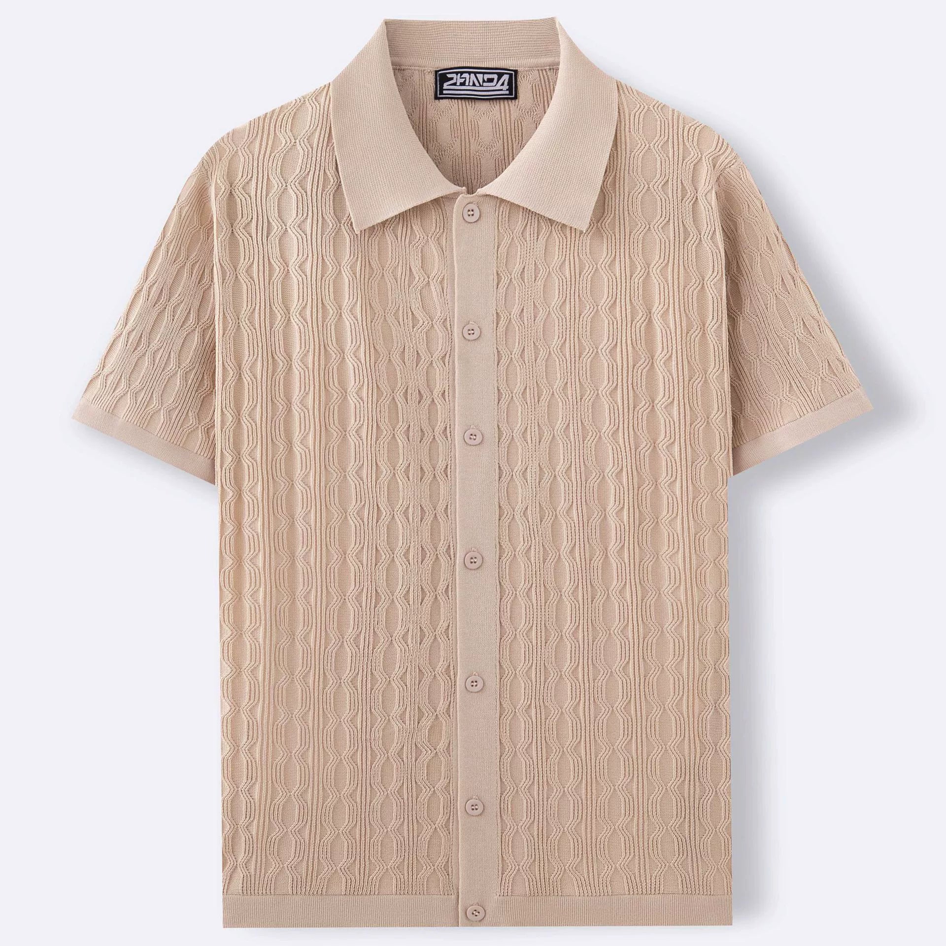 Men’s Casual Jacquard Polo