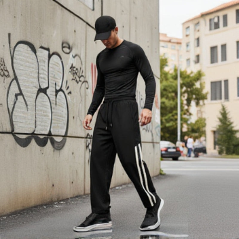 Men's Quick-Dry Side Stripe Jogger Pants
