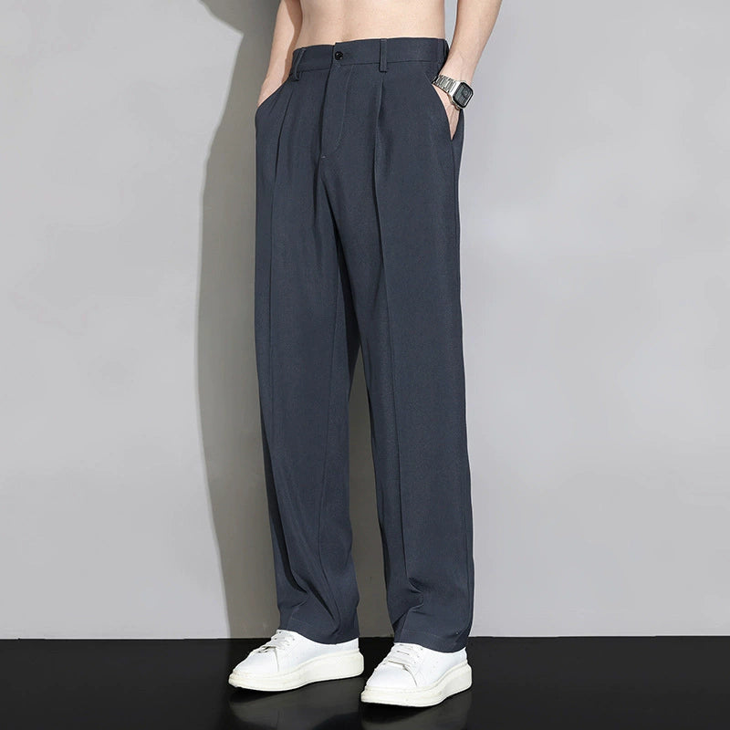 Men’s Elegant Pleated Dress Pant