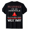 Anti Social Warning Graphic T-Shirt