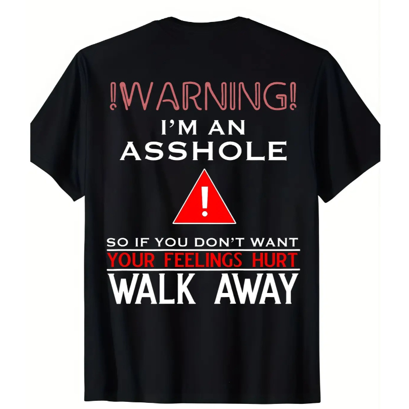 Anti Social Warning Graphic T-Shirt